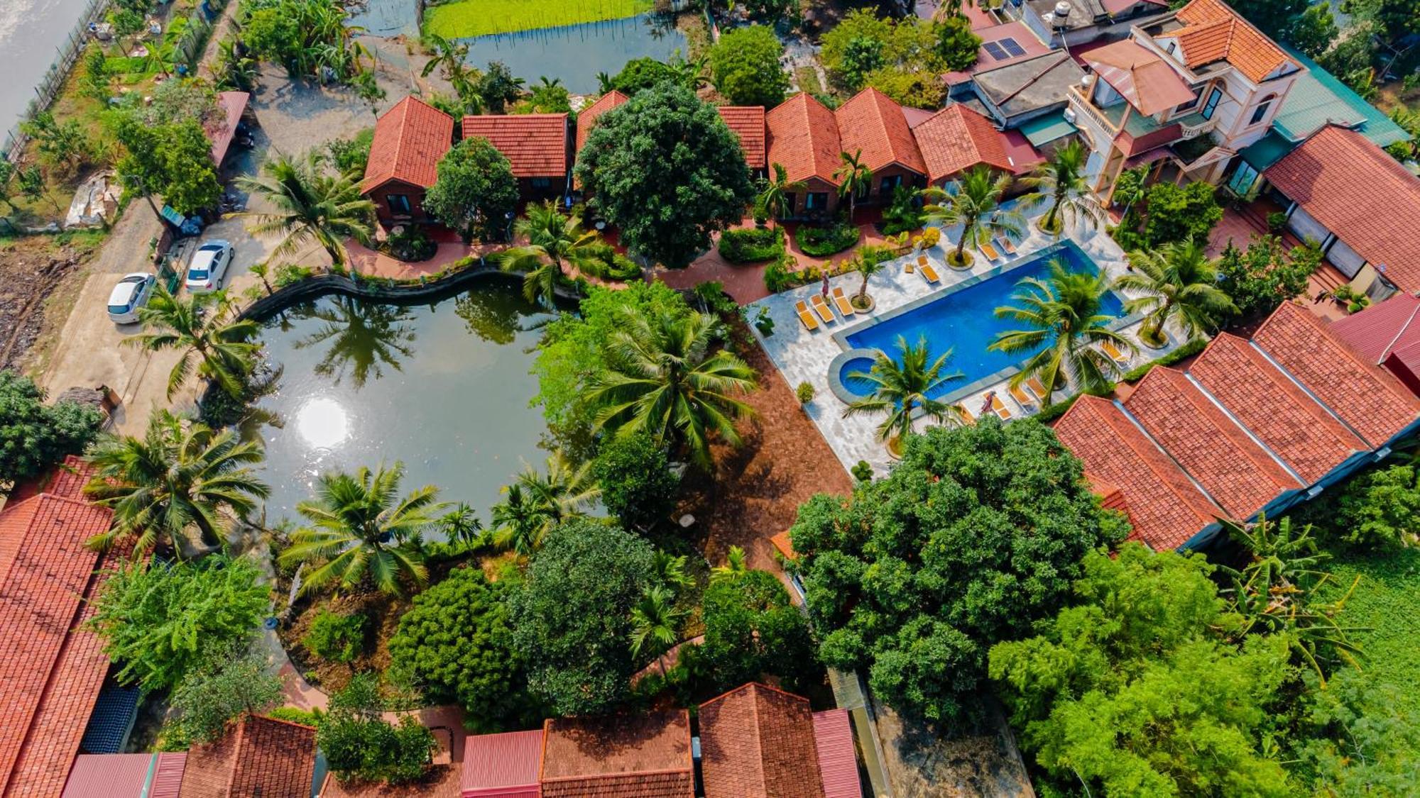 Tam Coc Green Garden Bungalow Ninh Binh Bagian luar foto