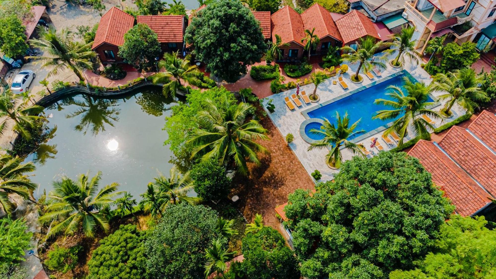 Tam Coc Green Garden Bungalow Ninh Binh Bagian luar foto
