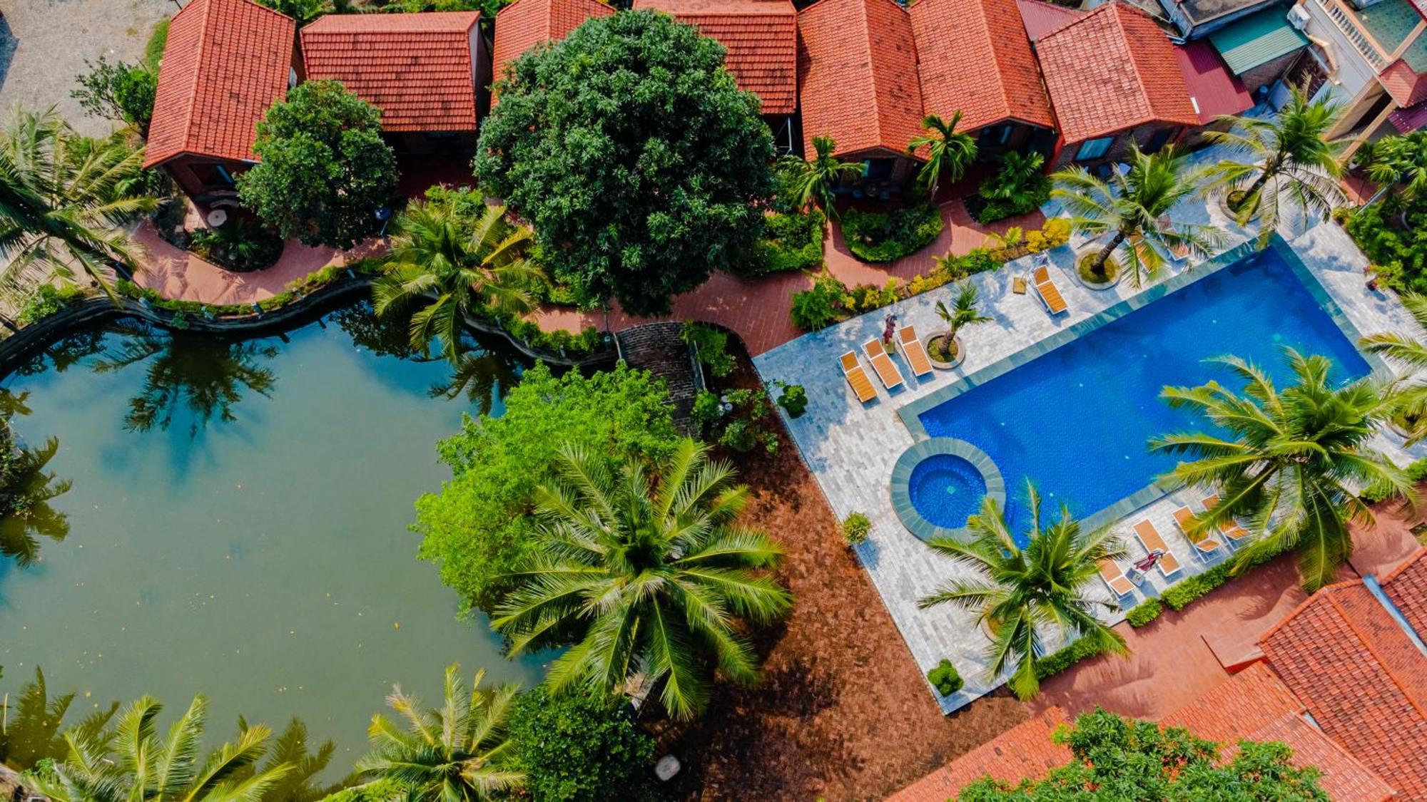 Tam Coc Green Garden Bungalow Ninh Binh Bagian luar foto