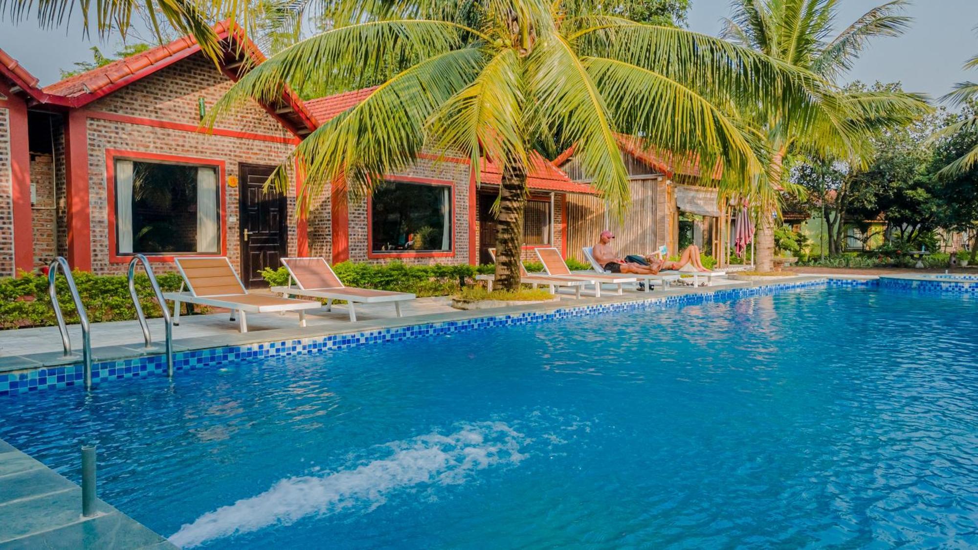 Tam Coc Green Garden Bungalow Ninh Binh Bagian luar foto