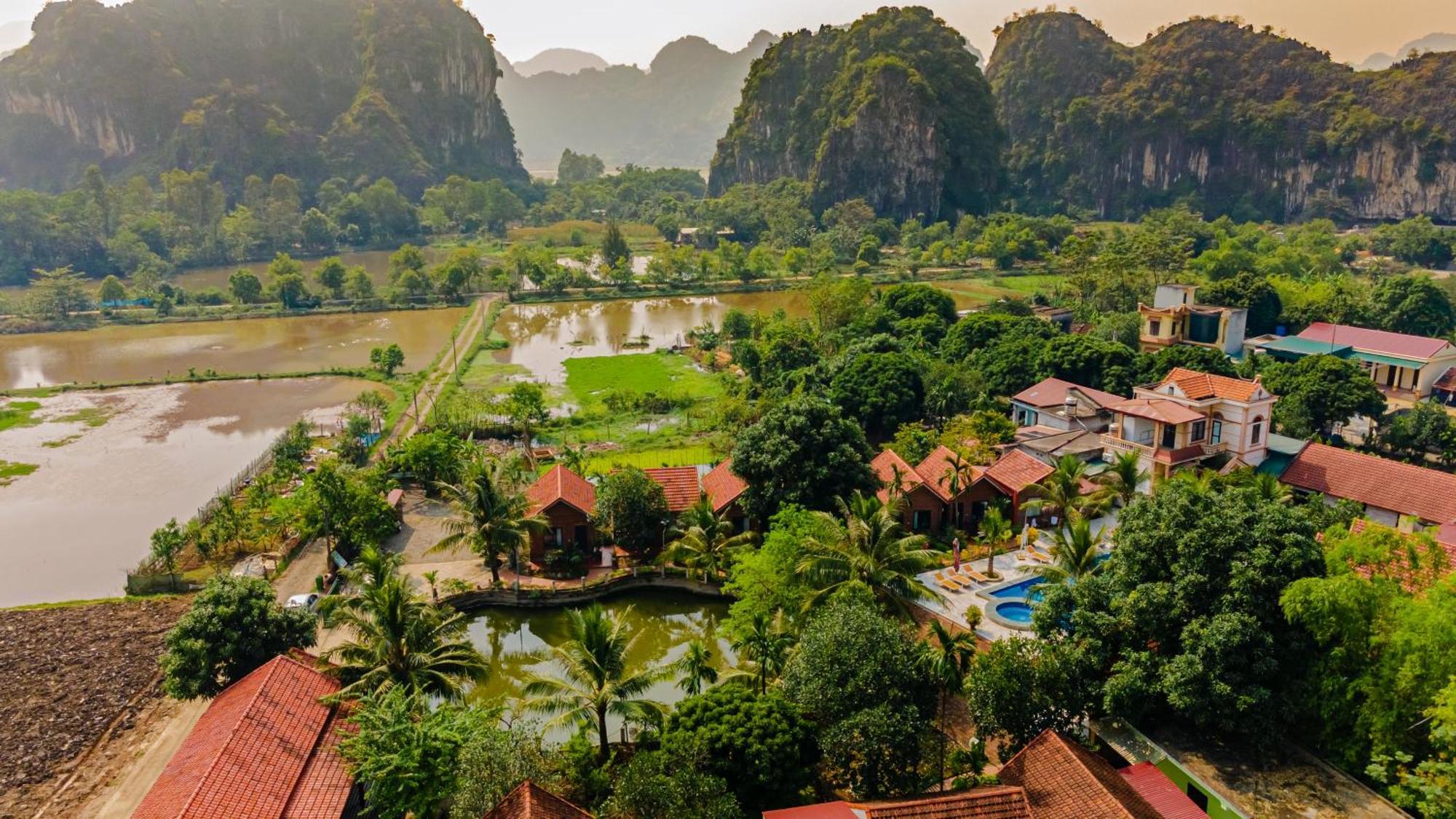 Tam Coc Green Garden Bungalow Ninh Binh Bagian luar foto