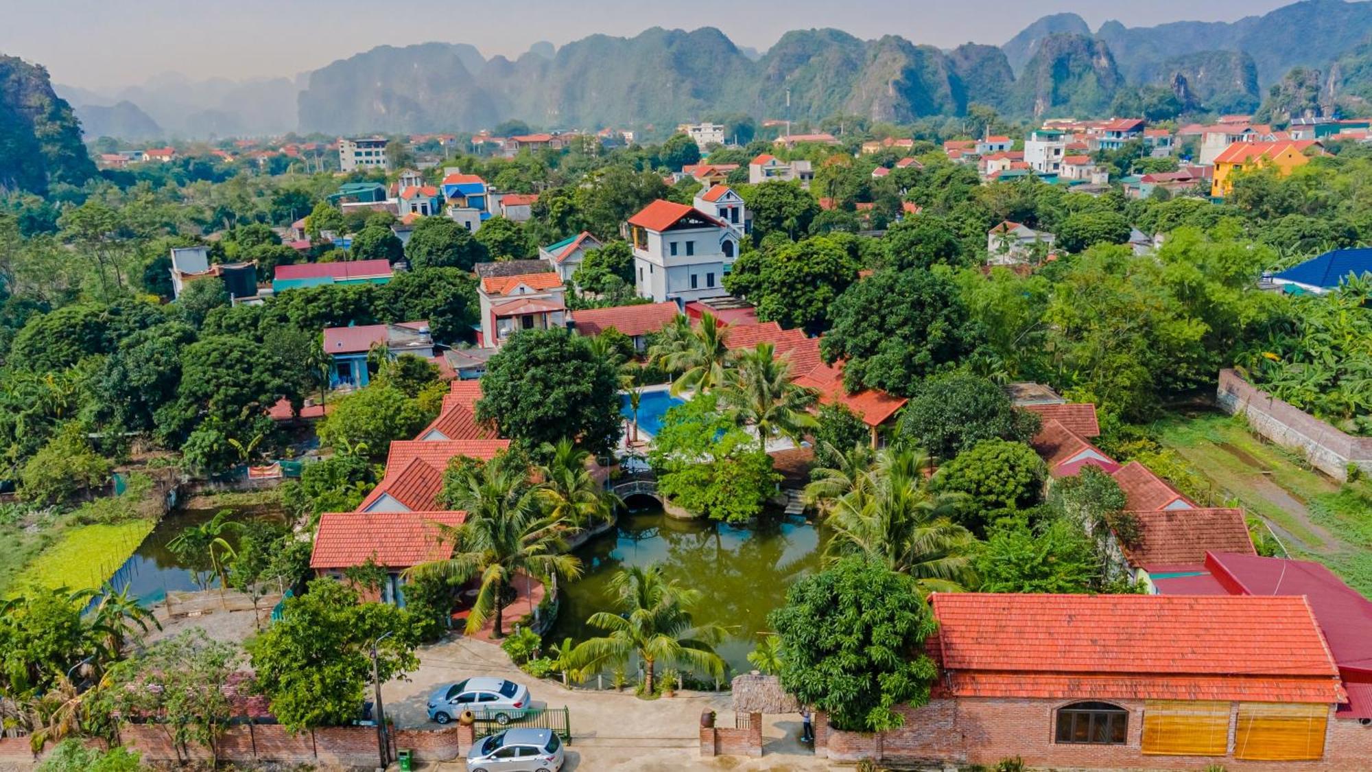 Tam Coc Green Garden Bungalow Ninh Binh Bagian luar foto