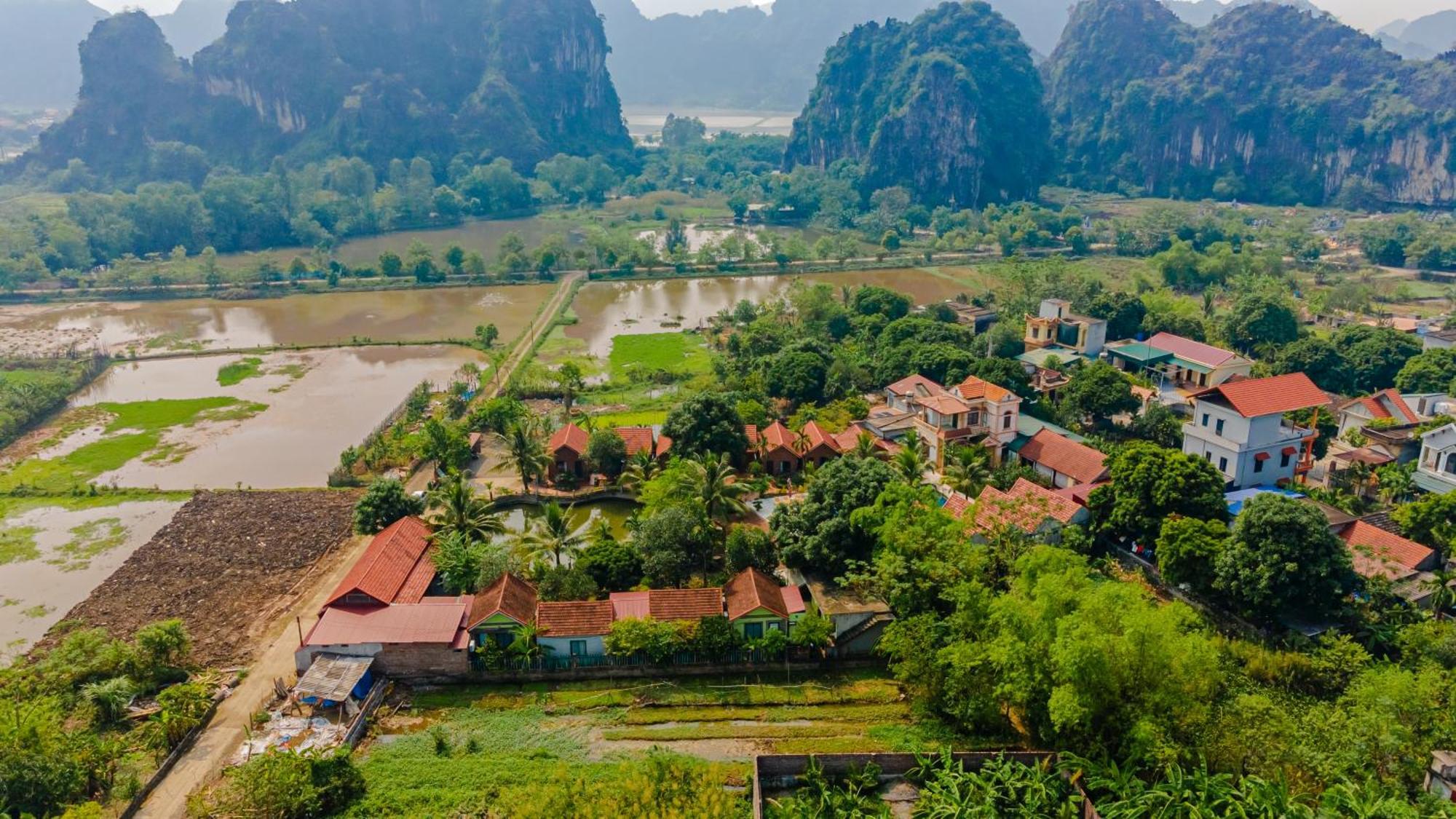 Tam Coc Green Garden Bungalow Ninh Binh Bagian luar foto