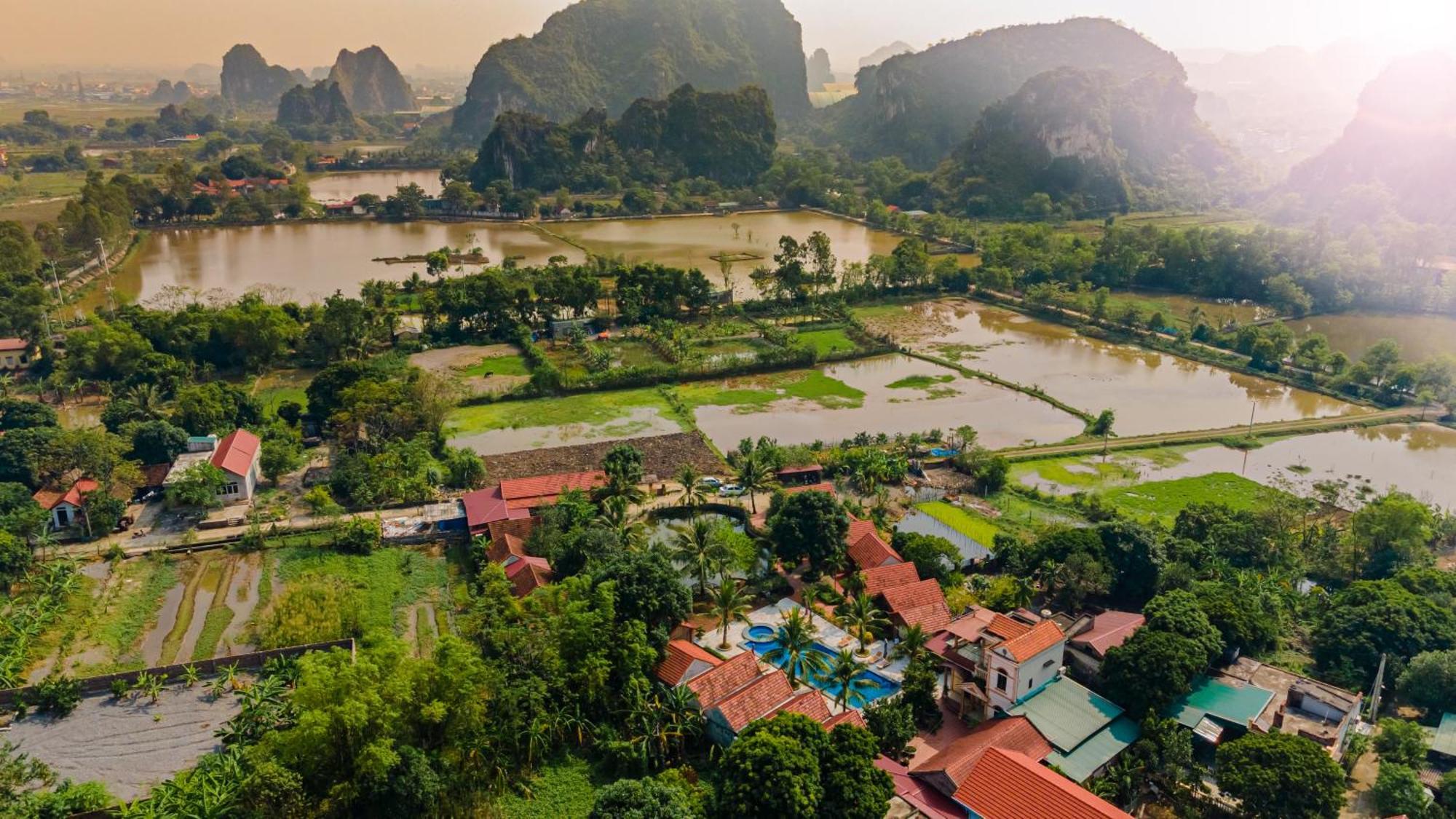 Tam Coc Green Garden Bungalow Ninh Binh Bagian luar foto